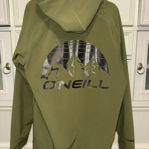 O'Neill Olive Green Ski Sweatshirt - Picture 3 of 5